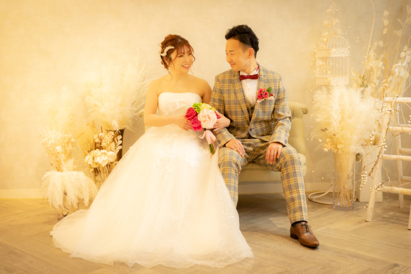 天気に左右されないスタジオウェデイングフォト♪