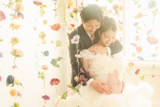 お花に囲まれて♡マタニティフォト