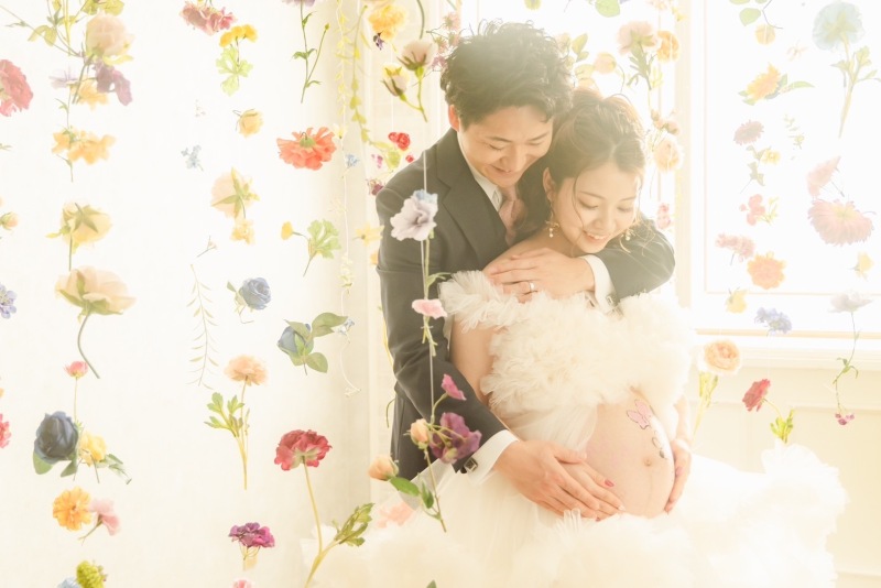 お花に囲まれて♡マタニティフォト