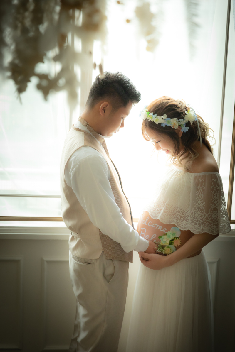 店内スタジオにて