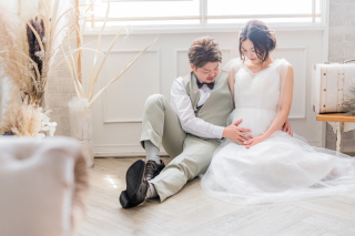 2人でドレスアップ♡マタニティフォト