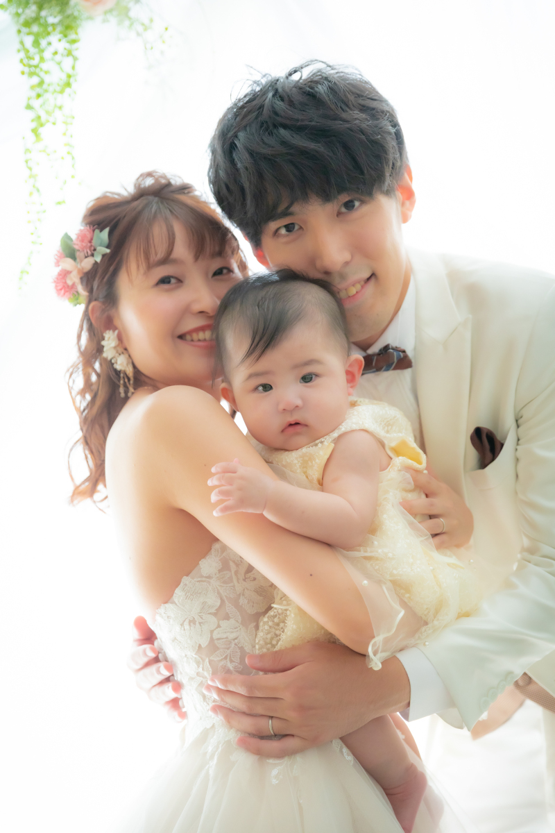 スタジオウェデイング撮影お子様と一緒に♡