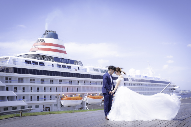 青空の下!大さん橋デイフォト♡