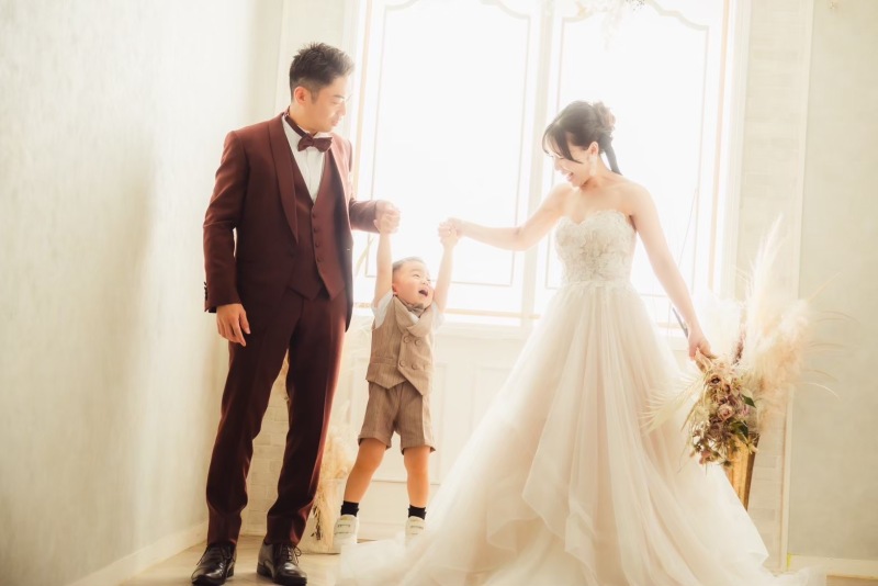 お子様と一緒にウェディングフォト❤︎