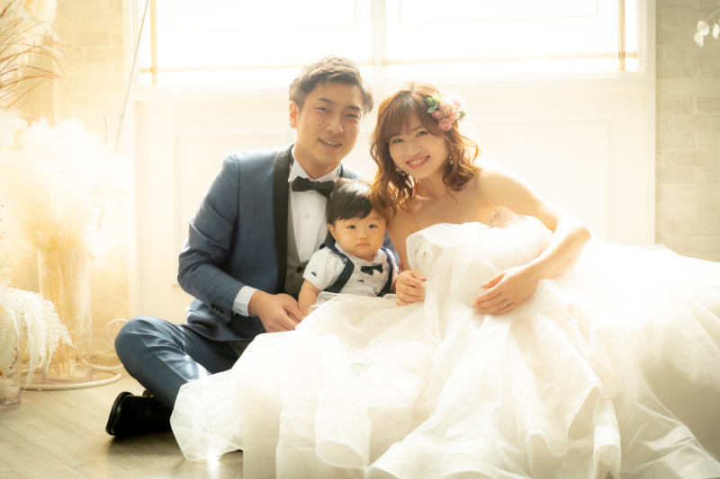 スタジオウェディング♡お子様もご一緒に♡