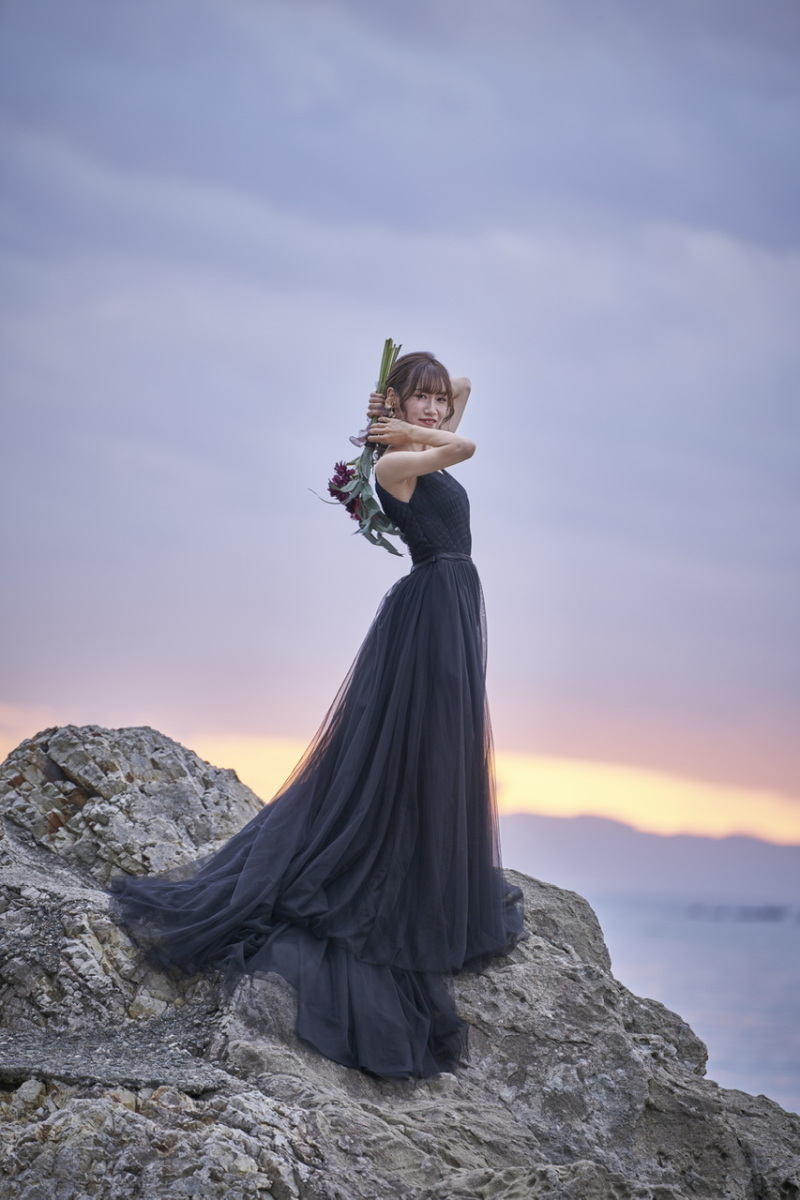 岩場でのソロショット