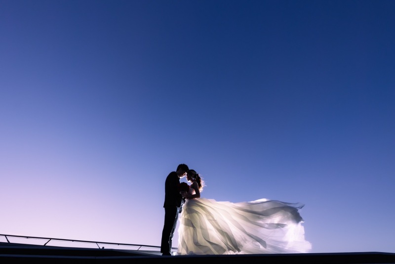 《大さん橋トワイライトプラン》夕日からナイトまでの時間延長プラン ドレス・タキシード1着 衣装グレードアップなし!