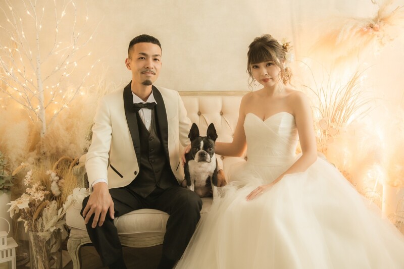 《ペットと一緒》ウィズペットプラン ドレス・タキシード1着ずつのさらに衣装グレードアップなし!店内どれでも選び放題☆