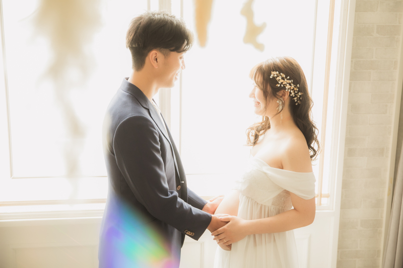 《マタニティ》ベーシックプラン ー今しかない時期を写真に。お腹の見えるドレスから見えないドレスまで幅広く選べます☆