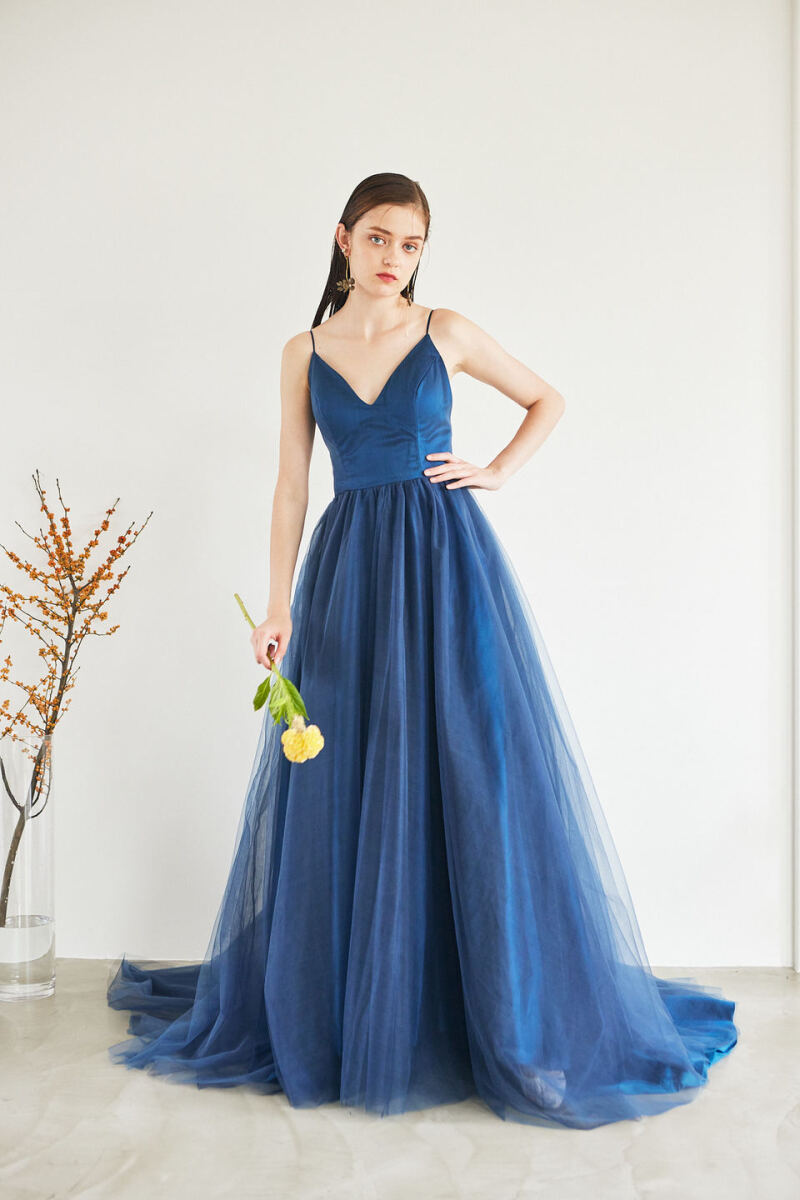 サファイアブルー　キャミドレス