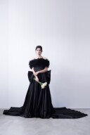 Black dress 2way off-sholder