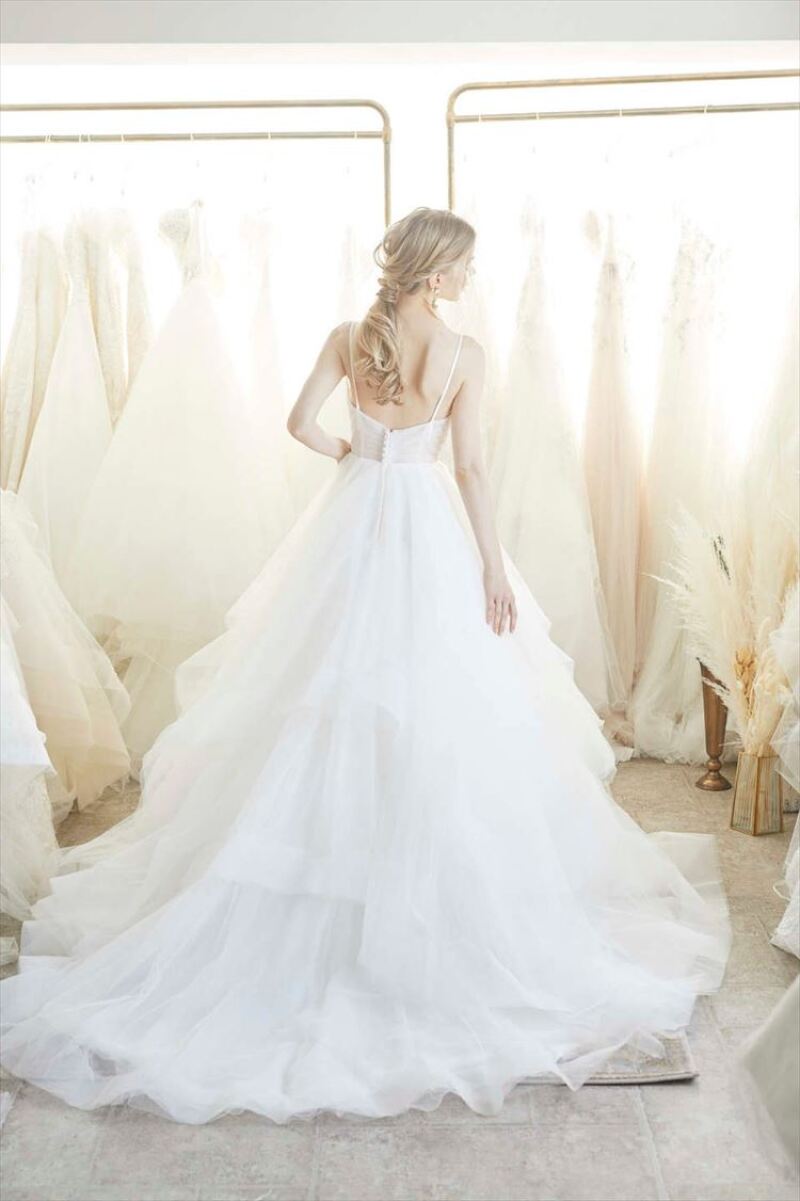 ホワイトティアードスカートキャミAライン050955