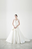 3D flower French sleeve dress