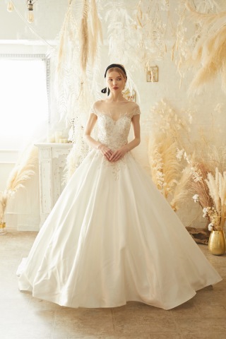 フレンチスリーブミカドシルクプリンセスライン