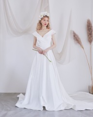  Mori Lee (モリリー) サテンオフショルAライン