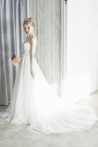 チュールAラインドレス　ao-wdrs-050683