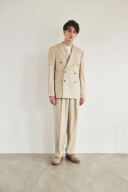 ダブルボタン　オーバーサイズタキシード　ベージュ　M