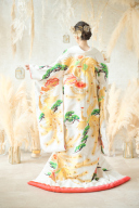 色打掛　『孔雀文様』