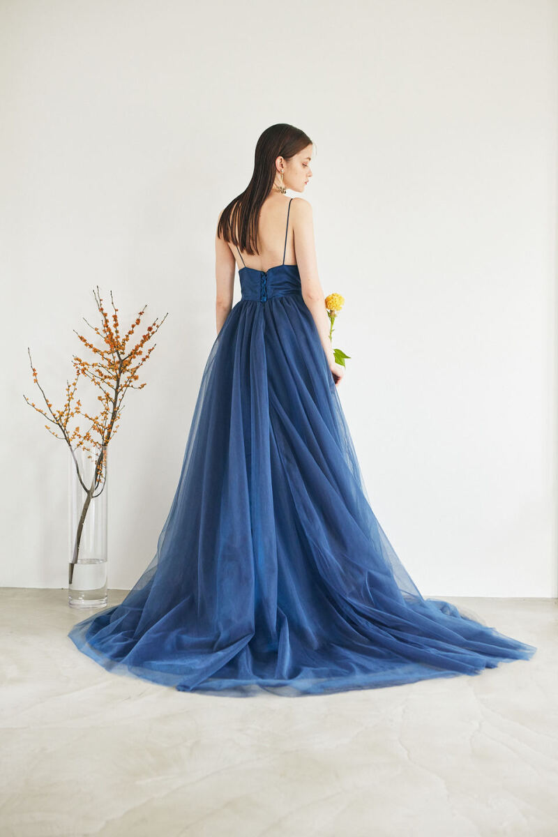 サファイアブルー　キャミドレス