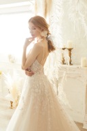 蔦柄スパンコールドレス ao-wdrs-50697