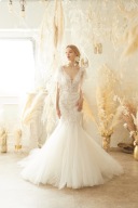 フレアスリーブマーメイドドレス　ao-wdrs-50692