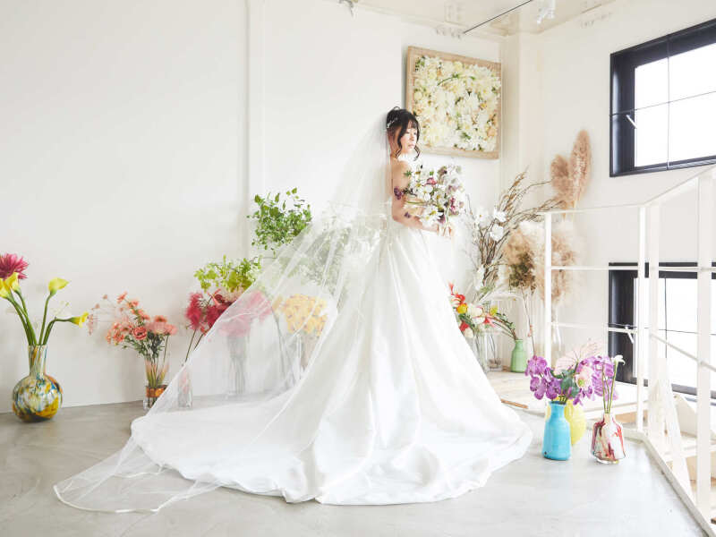 スタジオ撮影・ソロウェディングフォト2着付き