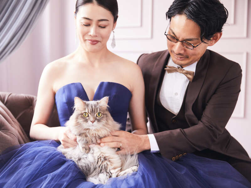 スタジオウェディングペットフォト2着