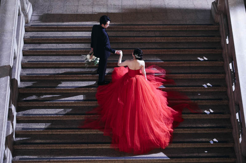 フカンからの階段ショット