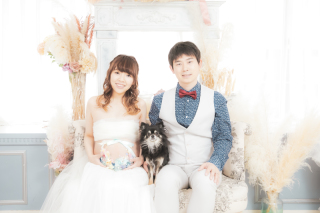 青山店　ペットと一緒にマタニティフォト