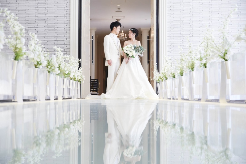 チャペル入場のフロントからのカット