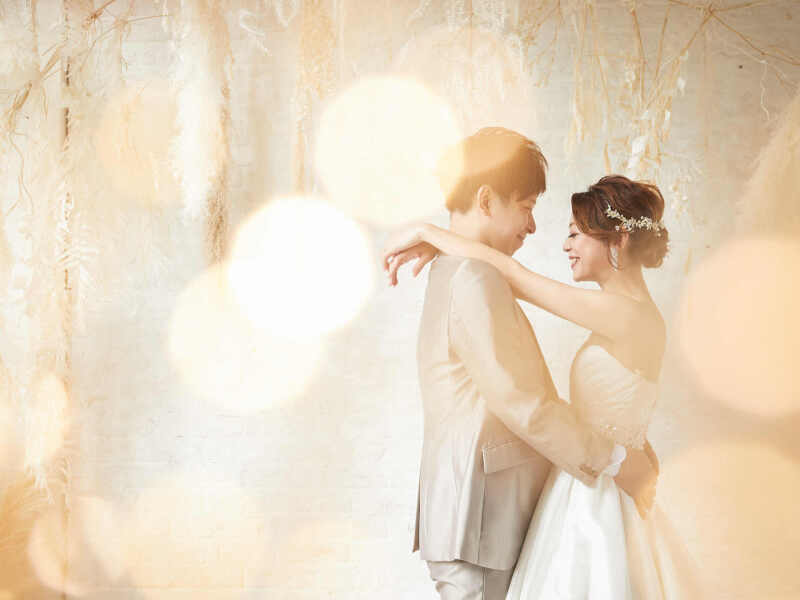 ワンチャンと一緒にウェディングフォト