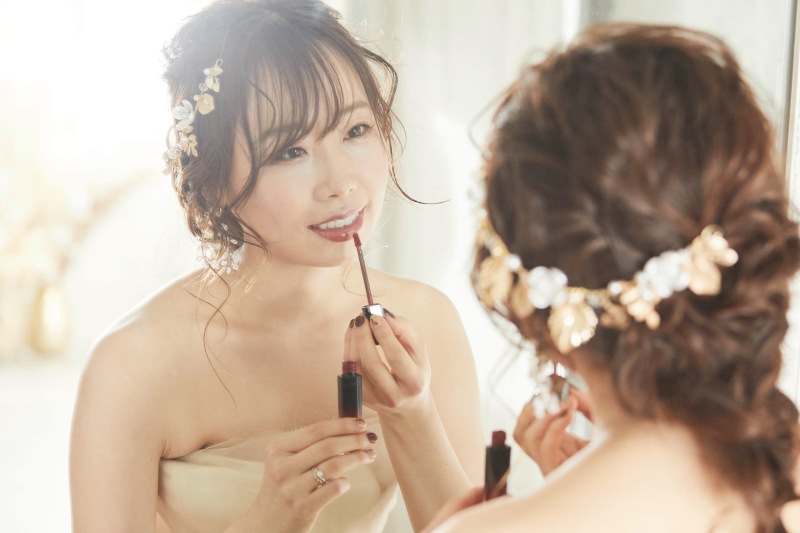 新婦様のお支度シーン