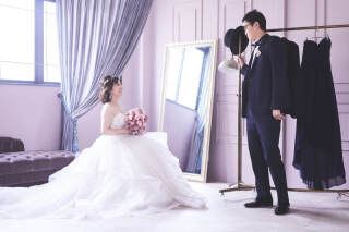 スタジオでドレス2着付きプラン