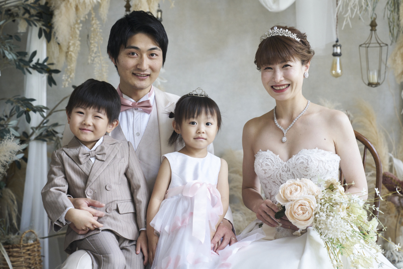 スタジオ　ファミリーウエディングフォト