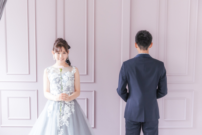 ワンチャンと一緒にウェディングフォト