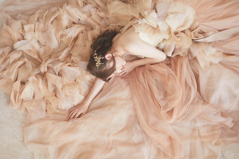 スタジオ撮影・ヌードヘイリーでソロウェディングフォト