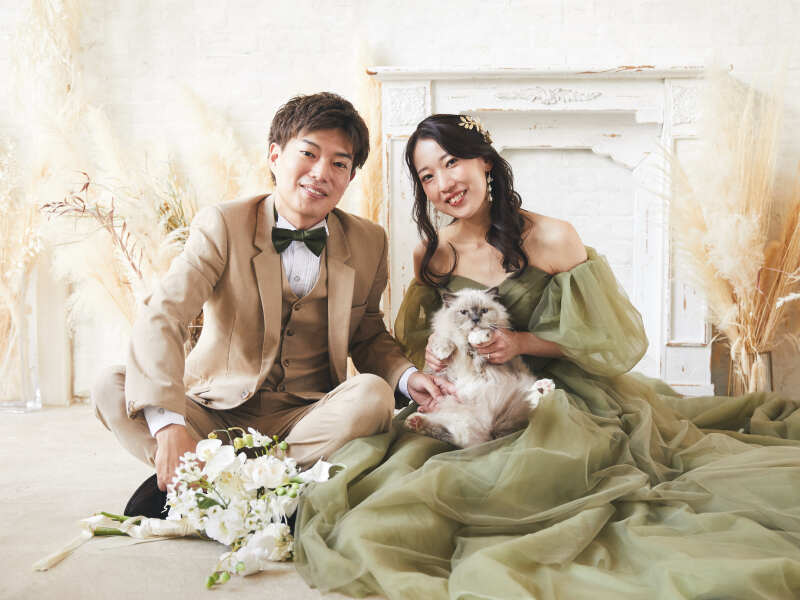 スタジオペットとウエディングフォト