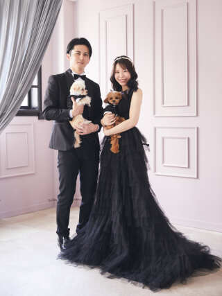 ペットとウェディングフォト