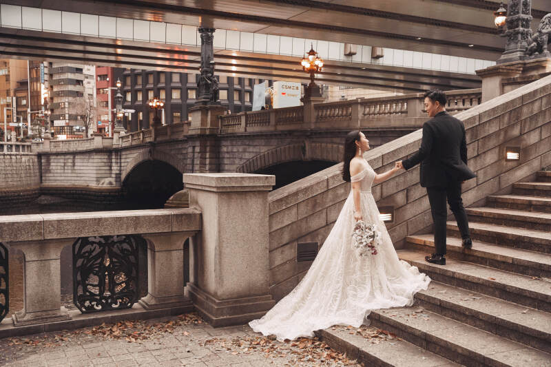 日本橋ロケーション　麒麟像→三井本館