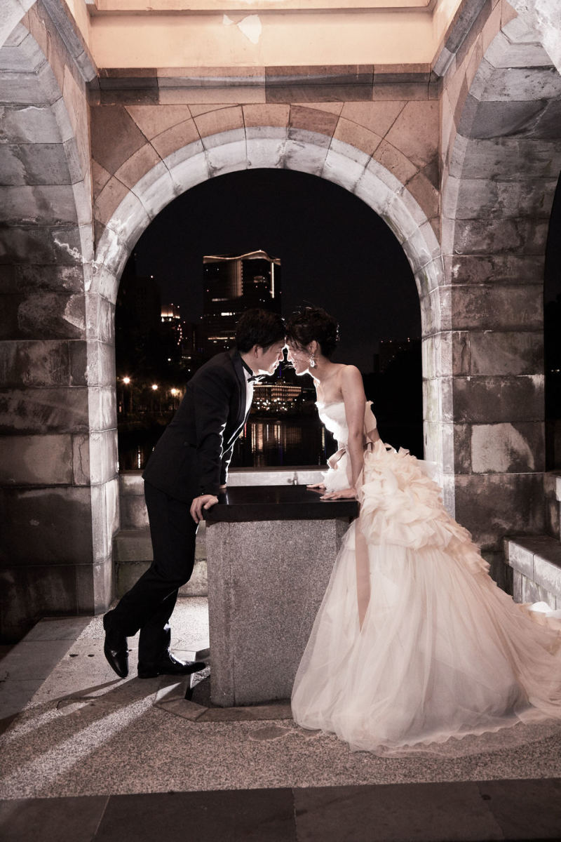 和田倉門にておでことおでこシリーズ