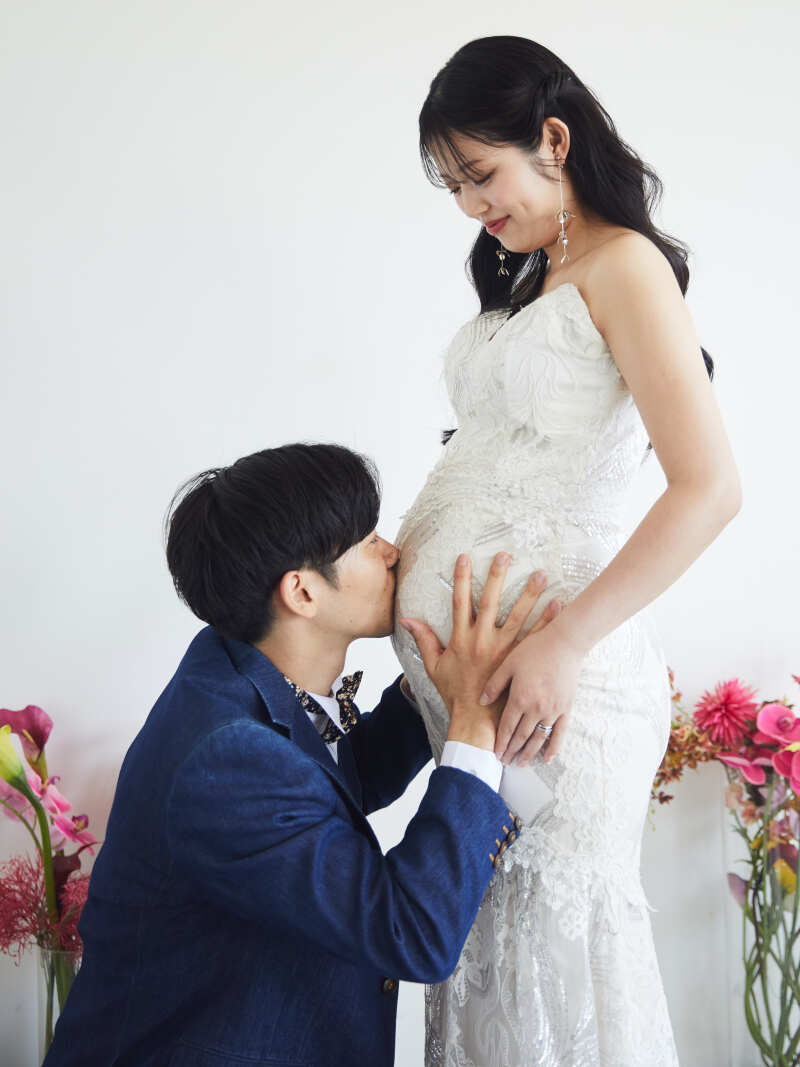スタジオマタニティウエディングフォト