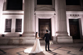 日本橋ロケーション　麒麟像→三井本館