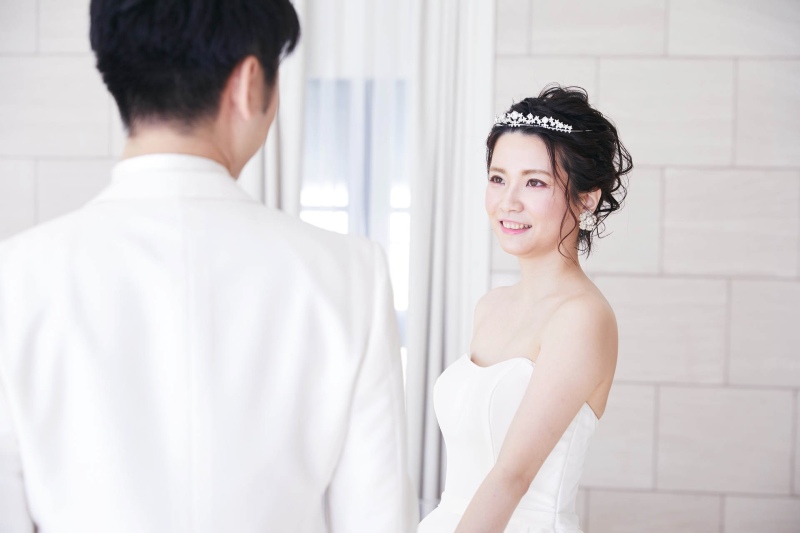 新婦様のお顔を