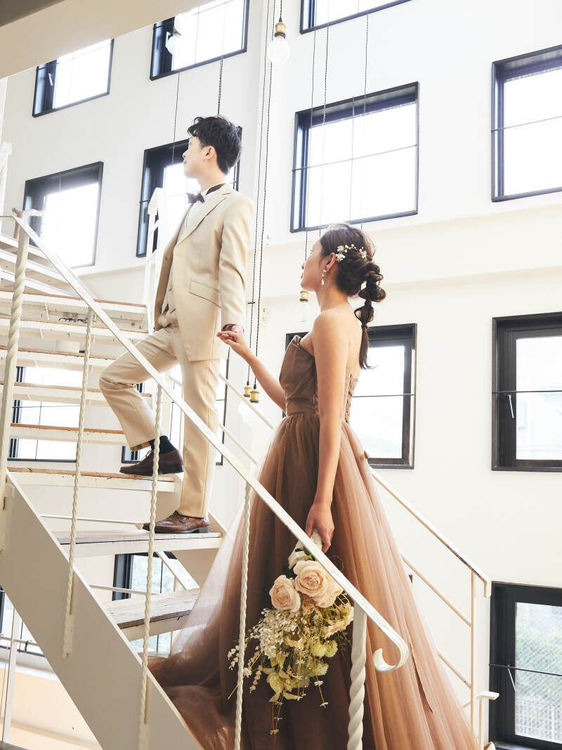 ネコちゃんと一緒にウェディングフォト