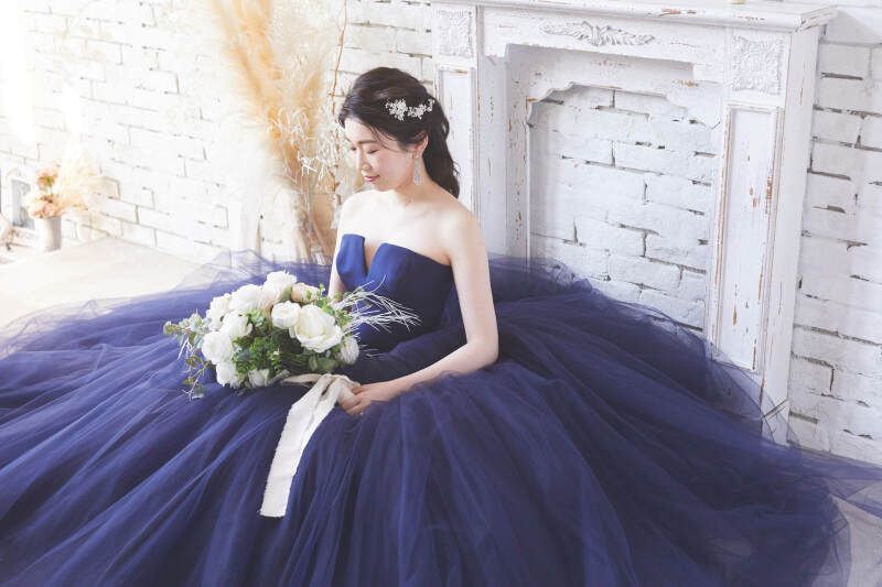 スタジオ撮影・ヴェラウォンのシェードブルー