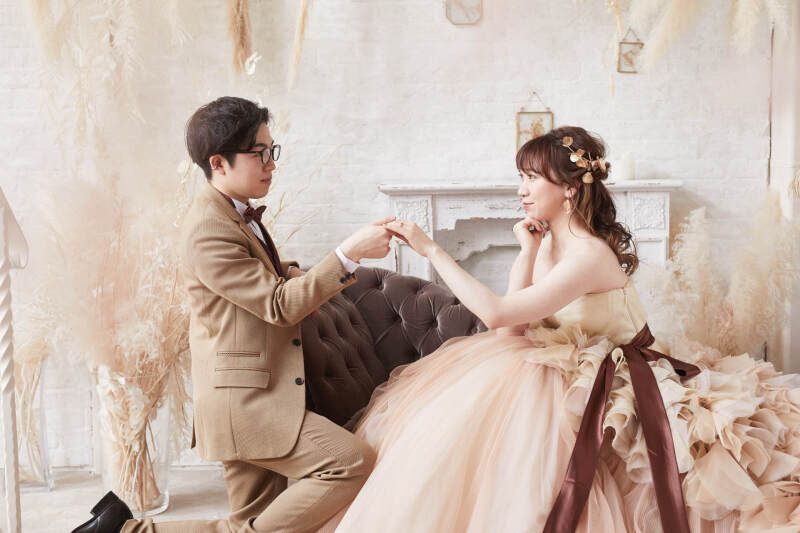 スタジオ撮影・ヌードヘイリーでウェディングフォト