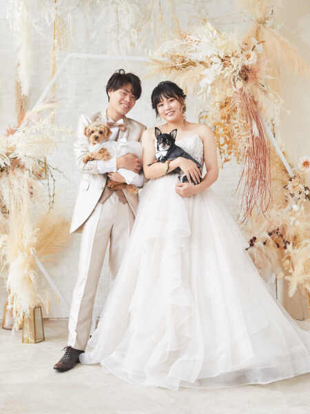 ワンチャンと一緒にマタニティ衣装＆ドレス撮影