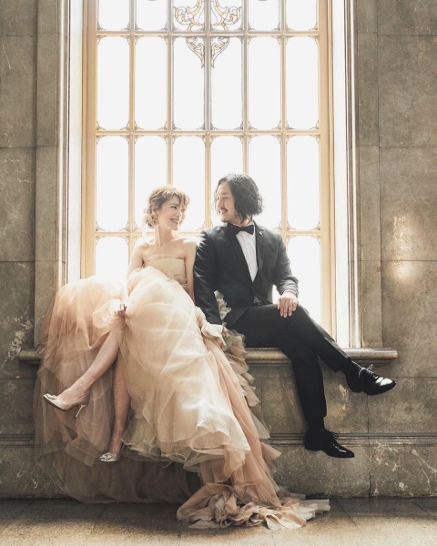 早朝のスタンドグラス