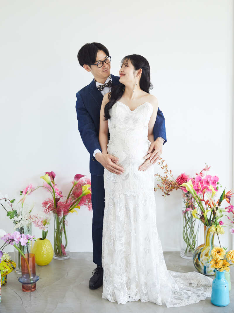 スタジオマタニティウエディングフォト