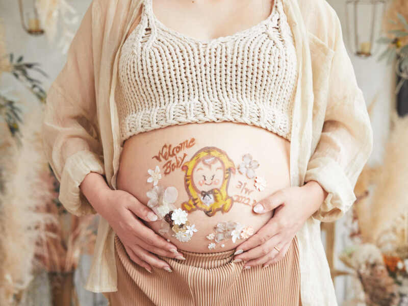 ワンチャンと一緒にマタニティ衣装＆ドレス撮影